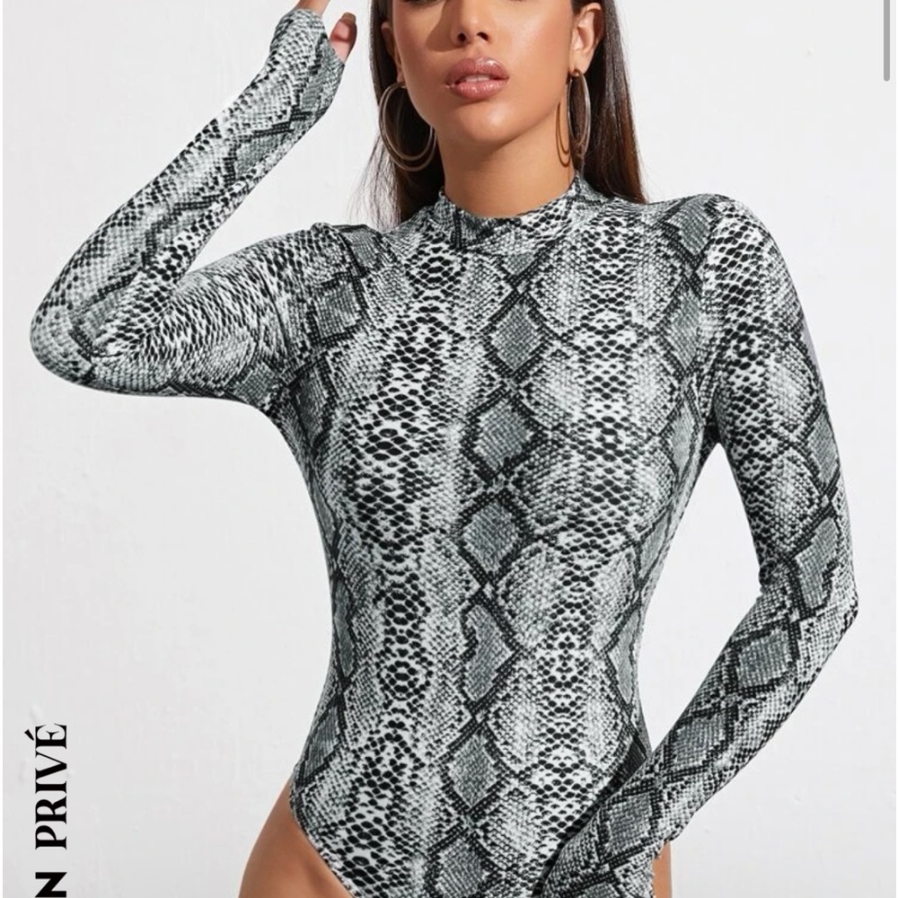 snakeskin bodysuit